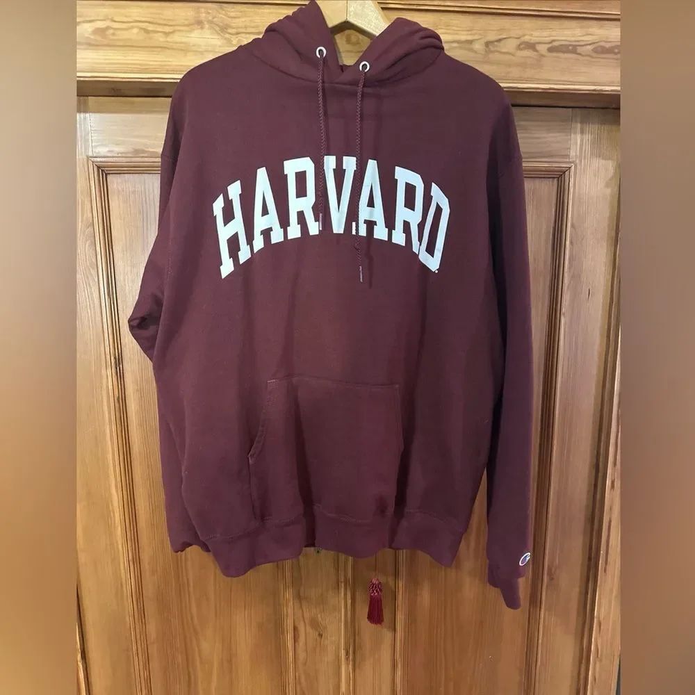 Harvard Maroon Men's hoodie sz LG